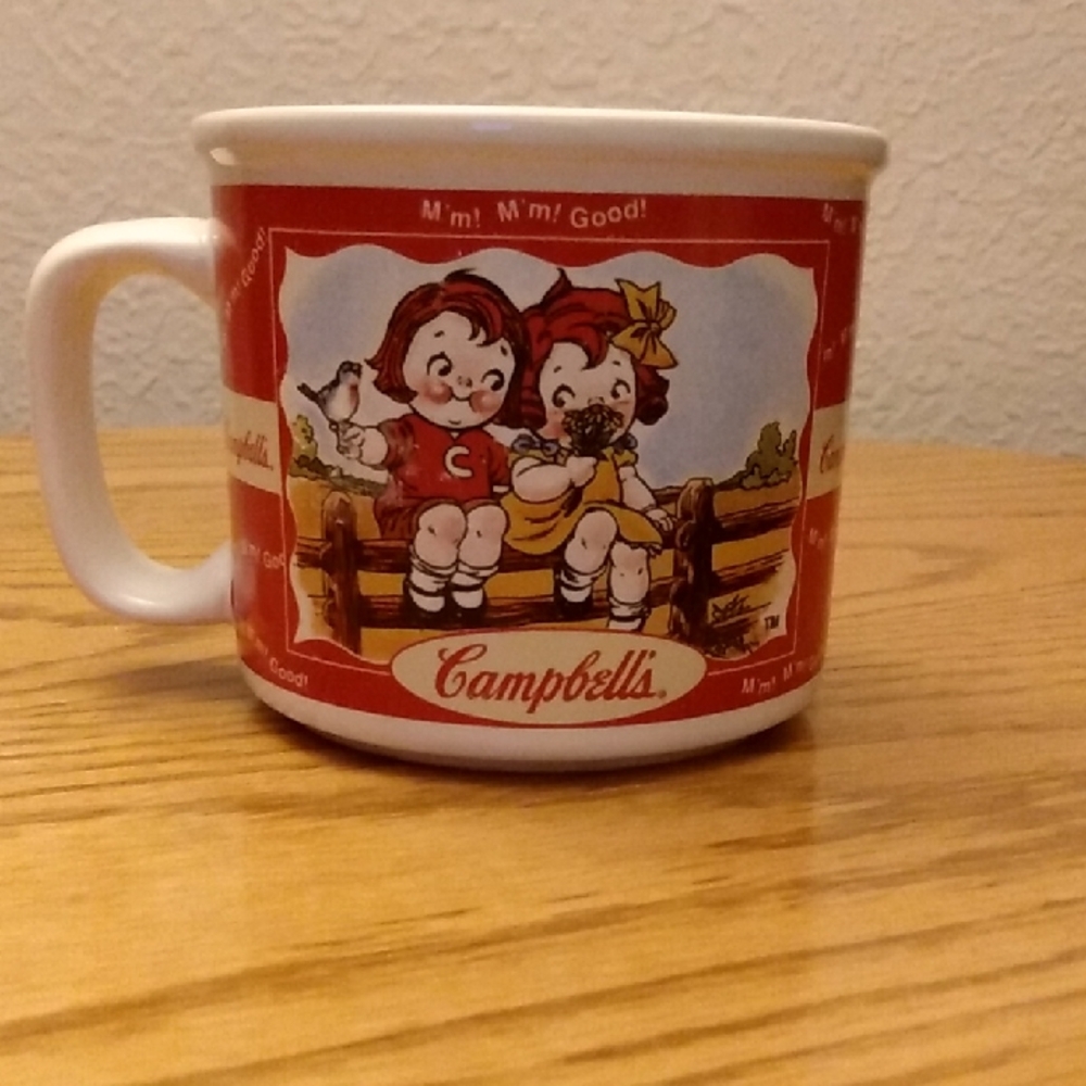 Red and White Mug